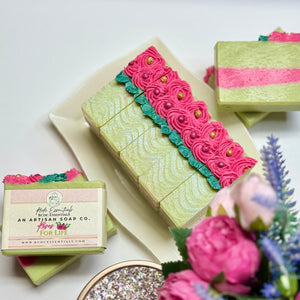 Roses For Life  ~ Handmade Cold Process Goat's Milk Bar Soap