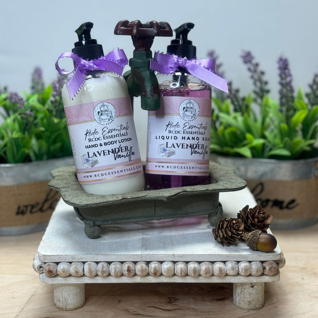 Lavender Vanilla ~ Liquid Hand Soap & Lotion Combo