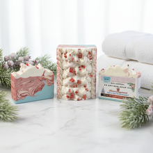 Frosted Peppermint ~ Handmade Cold Process Goat's Milk Bar Soap.