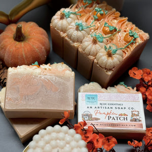 Pumpkin Patch ~ Jabón en barra elaborado en frío y hecho a mano