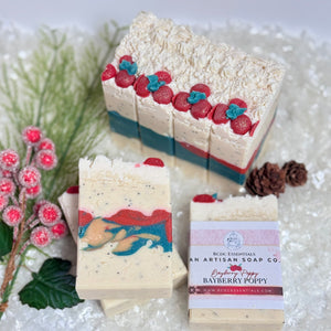 Bayberry & Poppy ~ Handmade Cold Process Goat's Milk Bar Soap