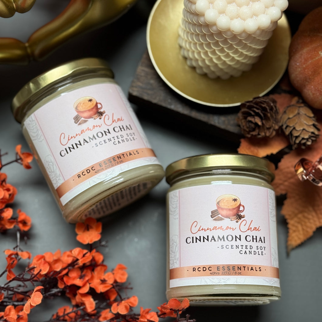 Cinnamon Chai ~ Natural Hand Poured Soy Candle