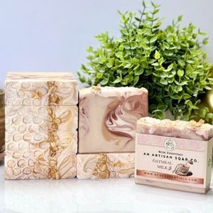 Oatmeal Milk & Golden Honey ~ Handmade Cold Process Goat's Milk Bar Soap