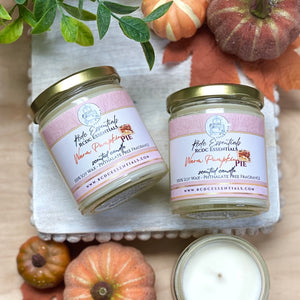Warm Pumpkin Pie ~ Natural Hand Poured Soy Candle