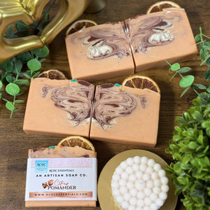 Citrus Pomander ~ Jabón en barra de leche de cabra elaborado a mano y procesado en frío