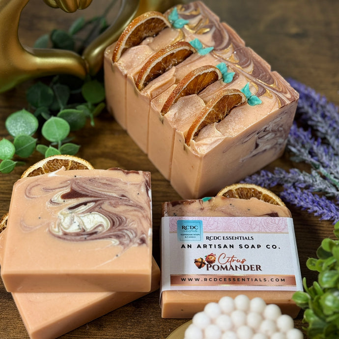 Citrus Pomander ~ Handmade Cold Process Goat's Milk Bar Soap