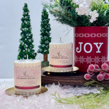 Cranberry Woods ~ Aesthetic Bubble Pillar Soy Candle/Round Golden Plate