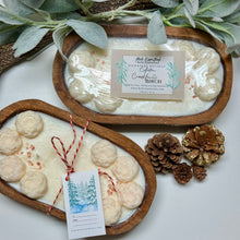 Cuenco de madera para masa ~ Vela de soja natural de 3 mechas vertida a mano