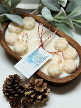 Cuenco de madera para masa ~ Vela de soja natural de 3 mechas vertida a mano