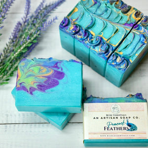 Peacock Feathers~ Handmade Cold Process Soap