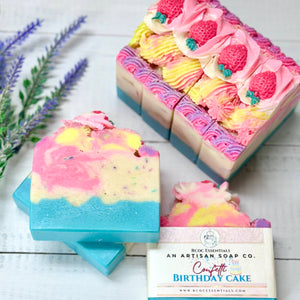 Confetti Birthday Cake ~  Handmade Cold Process Milk Bar Soap