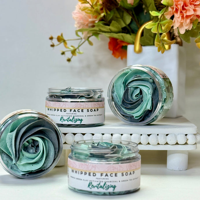 Revitalizing Whipped Face Soap ~ Green Tea Extract & French Green Clay