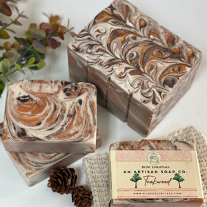 Teakwood ~ Handmade Cold Process Goat's Milk Bar Soap (For Him)