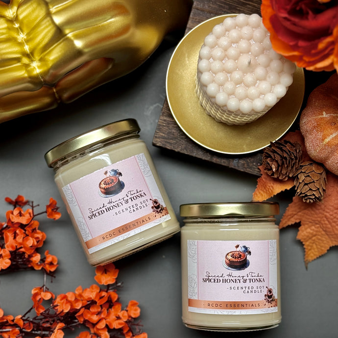 Spiced Honey & Tonka ~ Natural Hand Poured Soy Candle