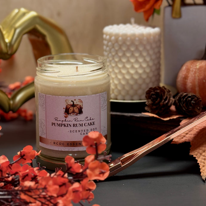 Pumpkin R[u]m Cake ~ Natural Hand Poured Soy Candle