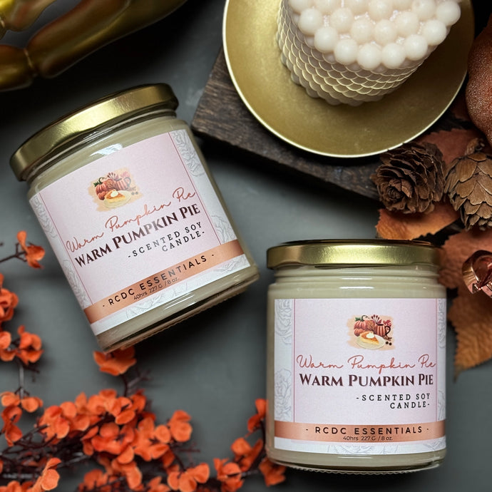 Warm Pumpkin Pie ~ Natural Hand Poured Soy Candle