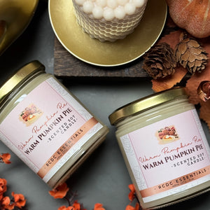 Warm Pumpkin Pie ~ Natural Hand Poured Soy Candle