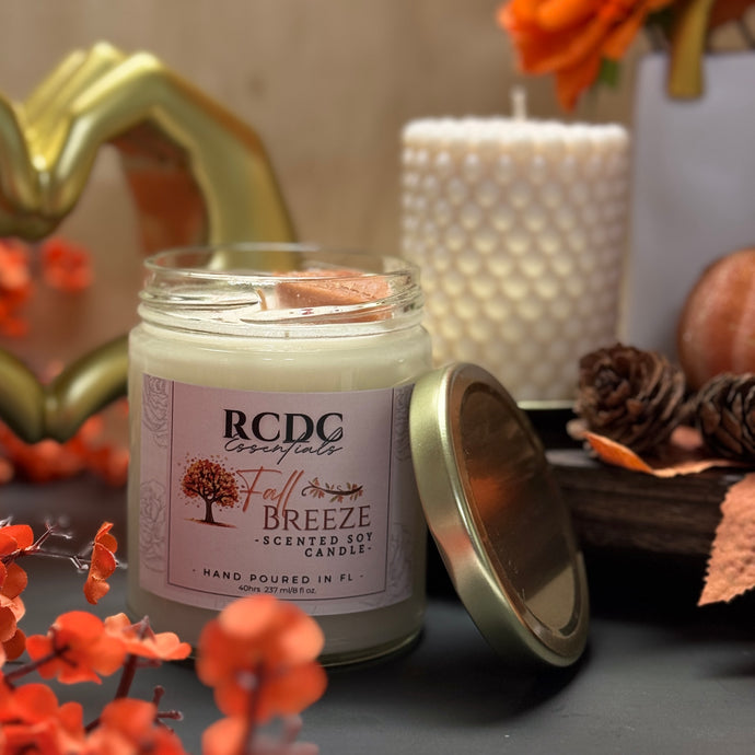 Fall Breeze ~ Natural Hand Poured Soy Candle Med. Jar