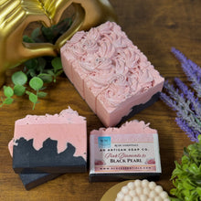 Pink Diamonds & Black Pearl ~ Natural Handmade Cold Process Soap