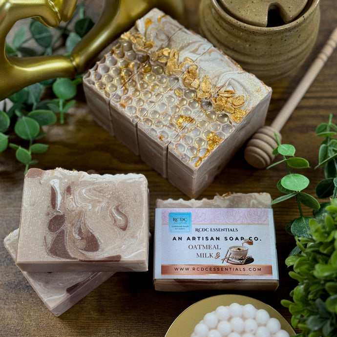 Oatmeal Milk & Golden Honey ~ Handmade Cold Process Goat's Milk Bar Soap