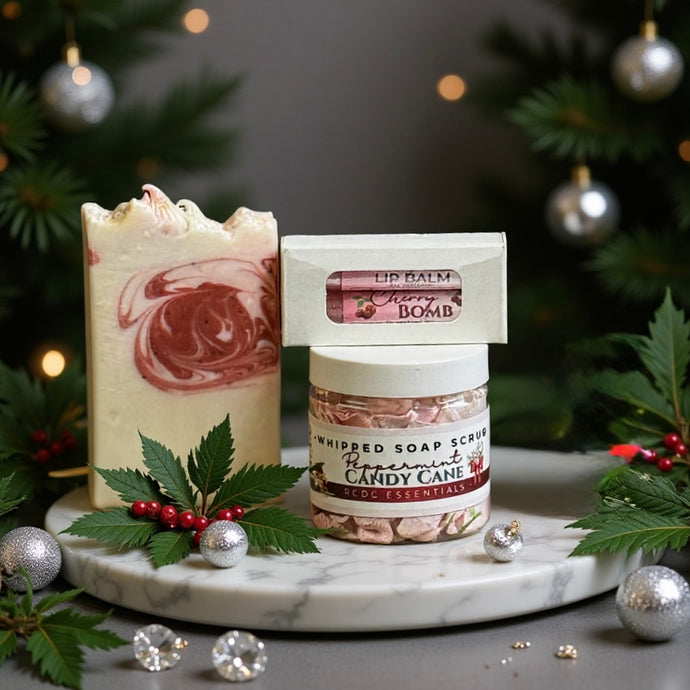 Juego de regalo navideño: carámbanos de menta