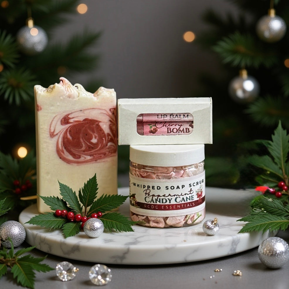 Juego de regalo navideño: carámbanos de menta