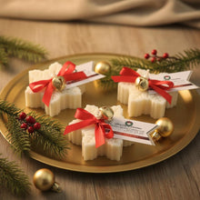 Vela de soja con forma de pilar de burbujas estética de Cranberry Woods/plato dorado redondo