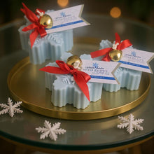 Vela de soja con forma de pilar de burbujas estética de Cranberry Woods/plato dorado redondo