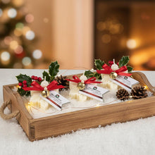 Vela de soja con forma de pilar de burbujas estética de Cranberry Woods/plato dorado redondo