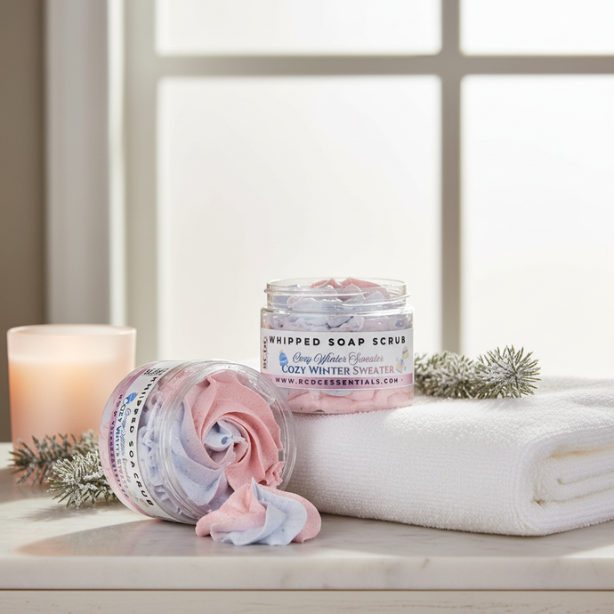 Suéter de invierno cálido y acogedor ~ Exfoliante de azúcar y jabón batido