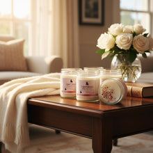 Granja de árboles de Navidad ~ Vela de soja natural vertida a mano en tarro mediano