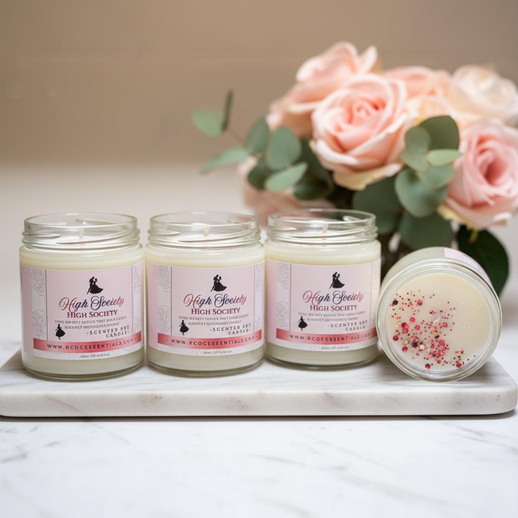 Granja de árboles de Navidad ~ Vela de soja natural vertida a mano en tarro mediano