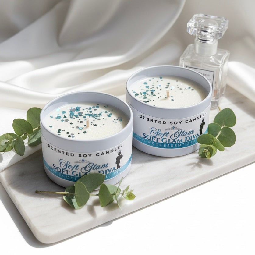 Granja de árboles de Navidad ~ Vela de soja natural vertida a mano en tarro mediano