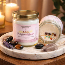 444  Protection & Strength | Energy Charged Crystals ~ Soy Candle