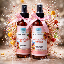 RCDCessentials Tropical Fruity Burst fragrance body mist raspberry tangerine scent