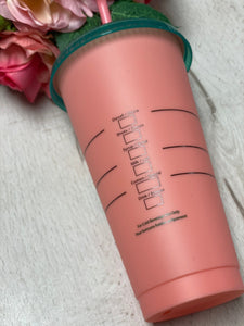 Flamingo Stand Tall Darling ~ Personalized Custom Design Reusable Starbucks Cup