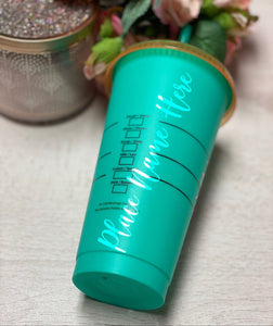 Sunflower ~ Personalized Custom Design Reusable Starbucks Cup