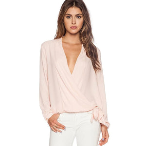 Long Sleeve Sheer Overlay Blouse – RCDCessentials