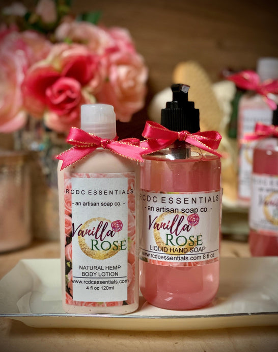 Vanilla Roses ~Liquid Hand Soap & Lotion Combo