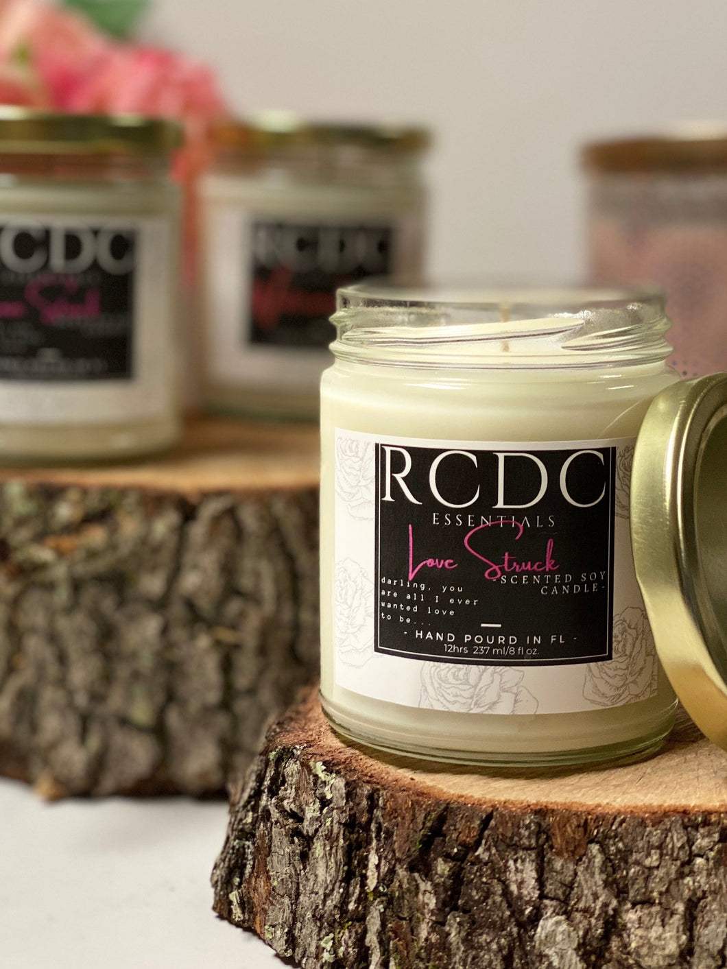  scented hand poured soy wax candle 