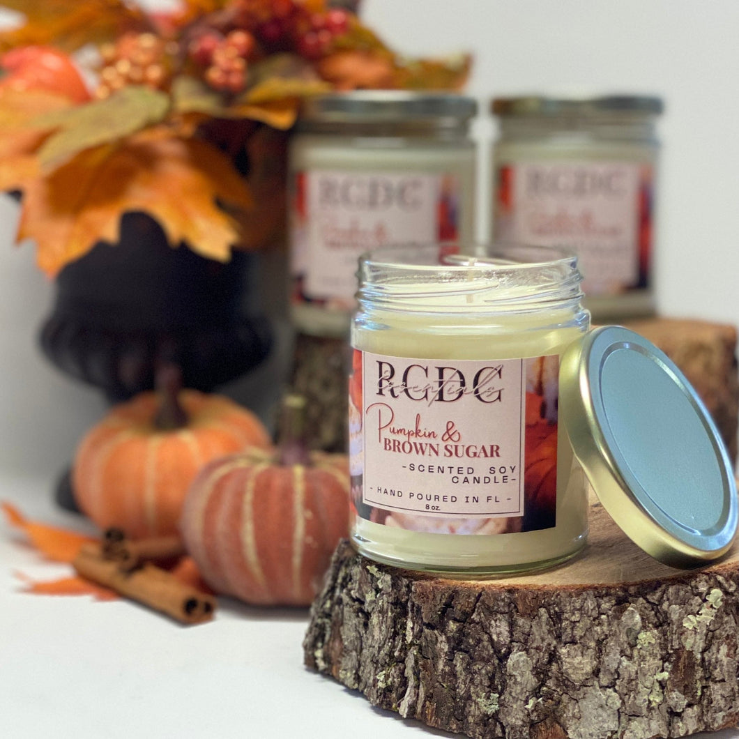 Pumpkin Brown Sugar ~ Natural Hand Poured Soy Candle