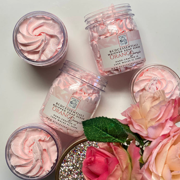 Temptingly Delicious Orange Dreamsicle ~ Whipped Soap Sugar Scrub [Temporary larger size]