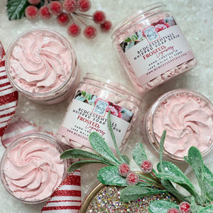Just Heavenly ~ Frosted Lingonberry Whipped Soap Sugar Scrub
