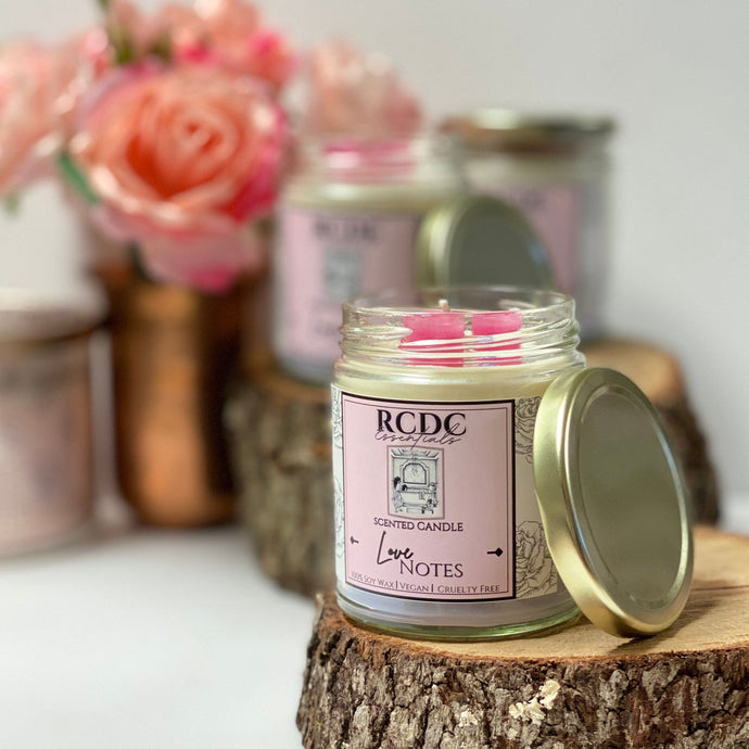 Love Notes ~ Natural Hand Poured Soy Candle