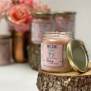 Blushing Orchids ~ Natural Hand Poured Soy Candle