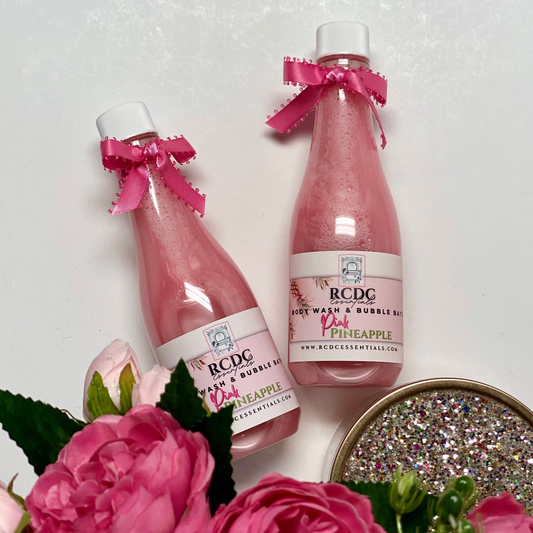 Pearlized Bubble Bath & Body Wash ~ Pink Pineapple