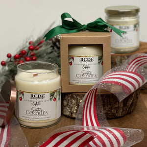 Santa's Cookies ~ Natural Hand Poured Soy Candle Lg. Jar