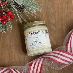 Salted Caramel ~ Natural Hand Poured Soy Candle Med. Jar