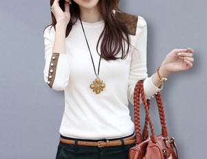 Winter White Long Sleeve Pull Over Sweater