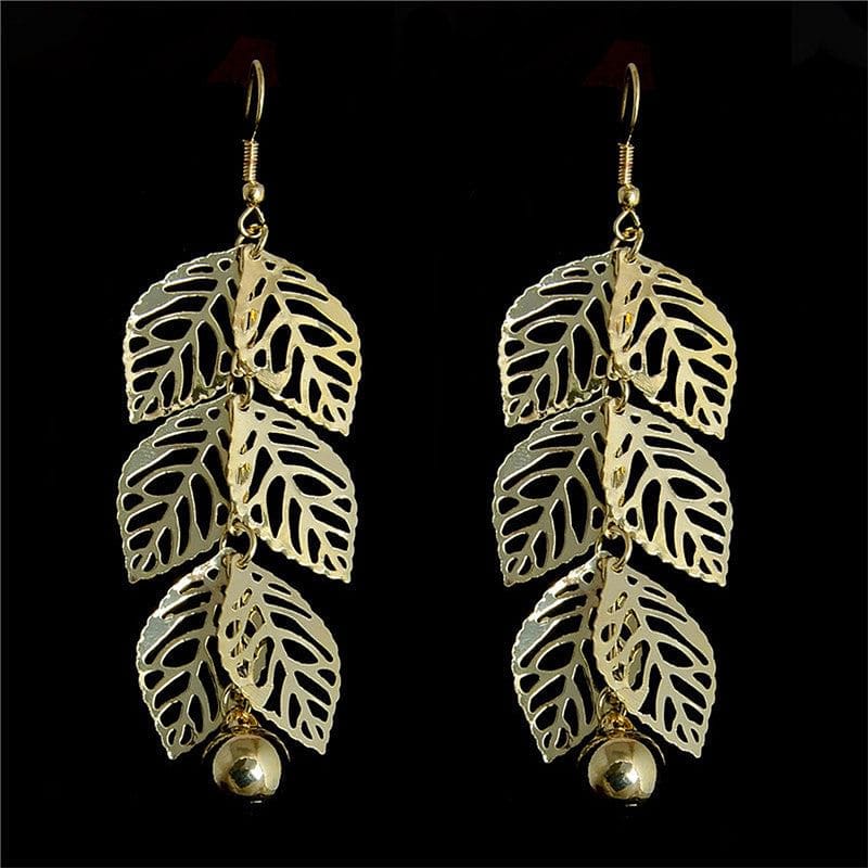 Feathered Leaf Earring